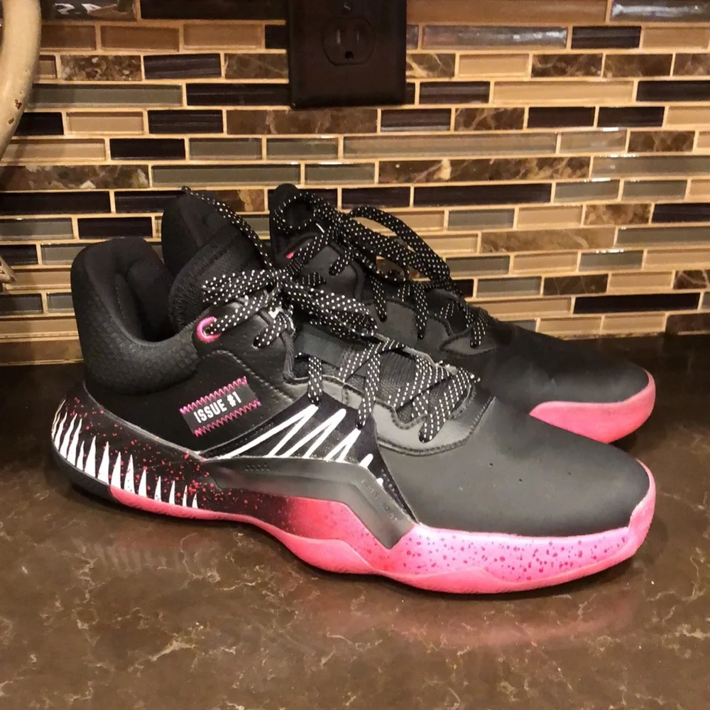 Adidas Donovan Mitchell DON Issue 1 Venom/ Symbiote Spider-Man Size 10 Cavaliers